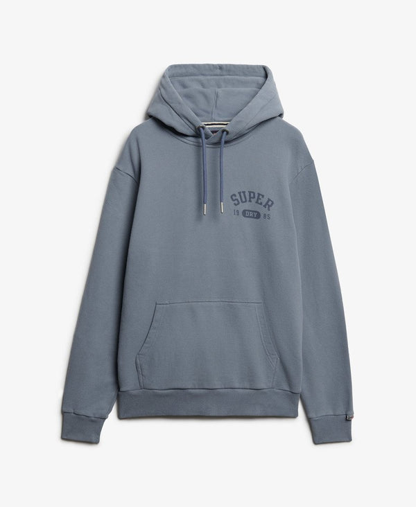Superdry Athletic Essential Hoodie - Flint Stone Blue Grey