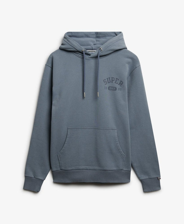 Superdry Athletic Essential Hoodie - Flint Stone Blue Grey