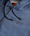 Superdry Essential Logo Zip Hoodie HB - Jeans Blue Marl