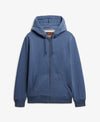 Superdry Essential Logo Zip Hoodie HB - Jeans Blue Marl
