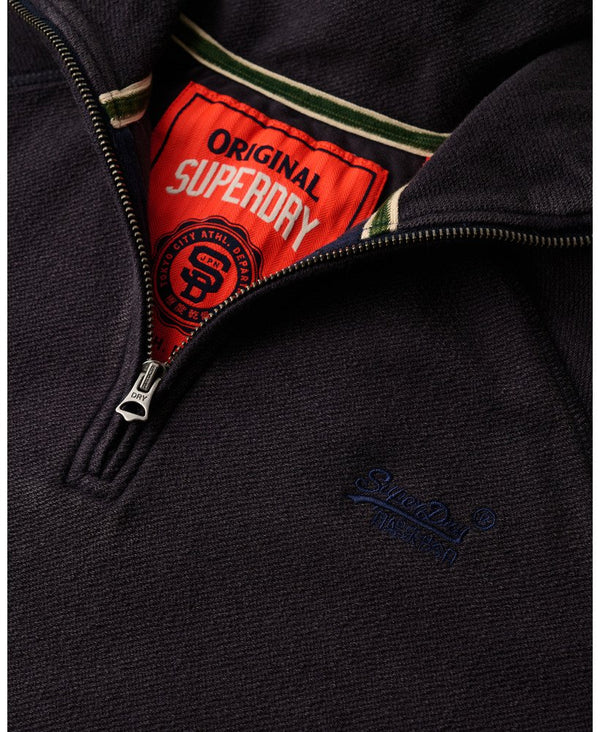 Superdry Essential Logo Raglan Half Zip - Eclipse Navy