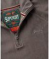 Superdry Essential Logo Raglan Half Zip - Manor House Grey