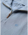 Superdry Classic Essential Half Zip - Washed Denim