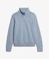 Superdry Classic Essential Half Zip - Washed Denim