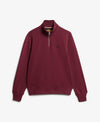 Superdry Preppy SD CO Half Zip Henley -  Port Red