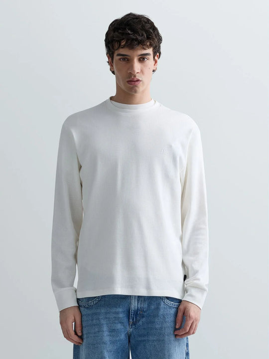 Replay Long Sleeved T-Shirt M3101.000.85204.011 - Natural White