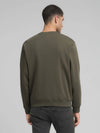 Replay Cotton Blend Crew Neck Sweatshirt - Mud Green M3102.000.23832.759