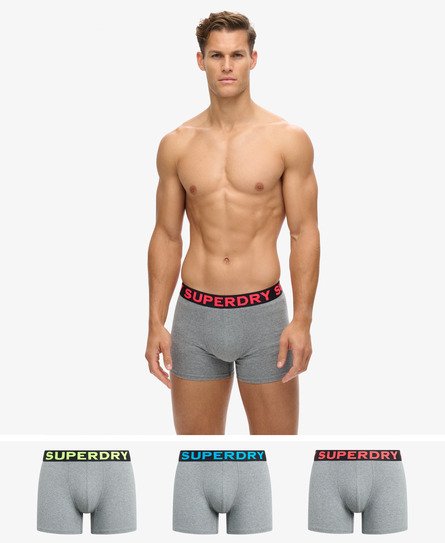 Superdry Boxer Triple Pack - Noos Grey Marl