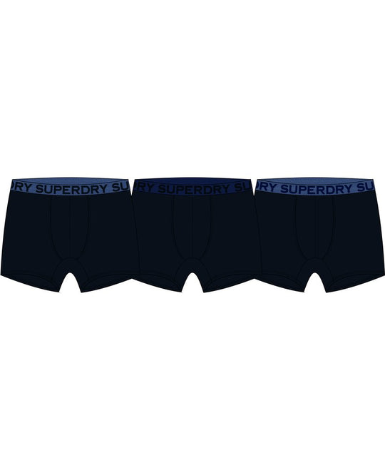 Superdry Boxer Triple Pack - Eclipse Navy Blue