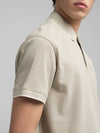 Replay Pique Polo Shirt With Striped Trims - Sand M3274.000.23966.723