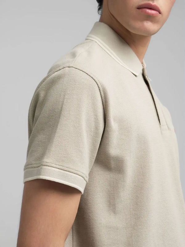 Replay Pique Polo Shirt With Striped Trims - Sand M3274.000.23966.723