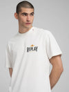 Replay Crew-Neck T-Shirt With Archival Print - Natural White M3279 .000.23608P.011