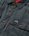Superdry Trailsman Flannel Shirt - Balsam Green