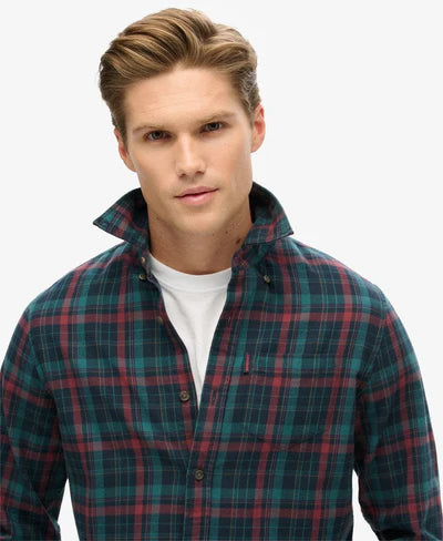 Superdry Vintage Check Shirt - Montauk Check Navy