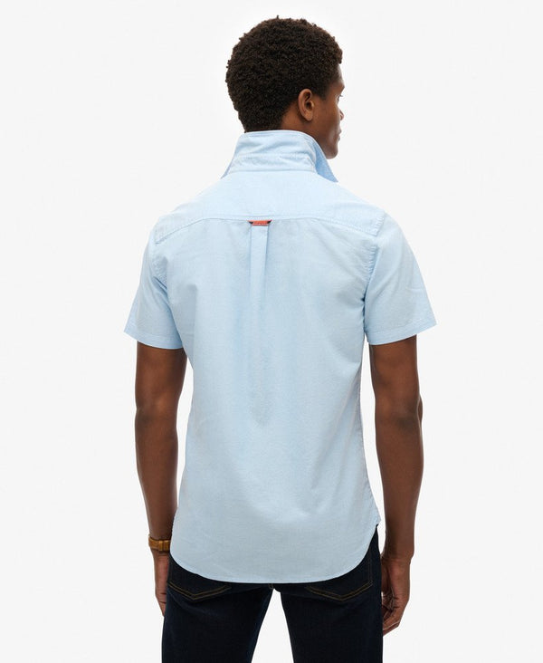 Superdry Oxford S/S Shirt - Classic Blue