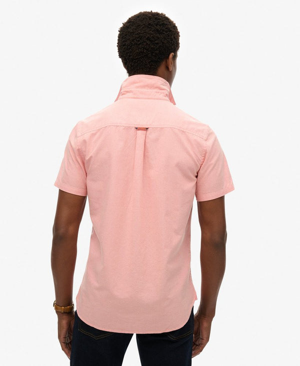 Superdry Oxford SS Shirt - Rose Pink Chambray