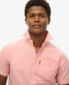 Superdry Oxford SS Shirt - Rose Pink Chambray