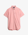 Superdry Oxford SS Shirt - Rose Pink Chambray