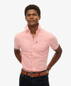 Superdry Oxford SS Shirt - Rose Pink Chambray