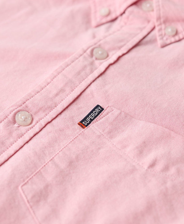 Superdry Essential Oxford Shirt - City Pink Chambray Oxford