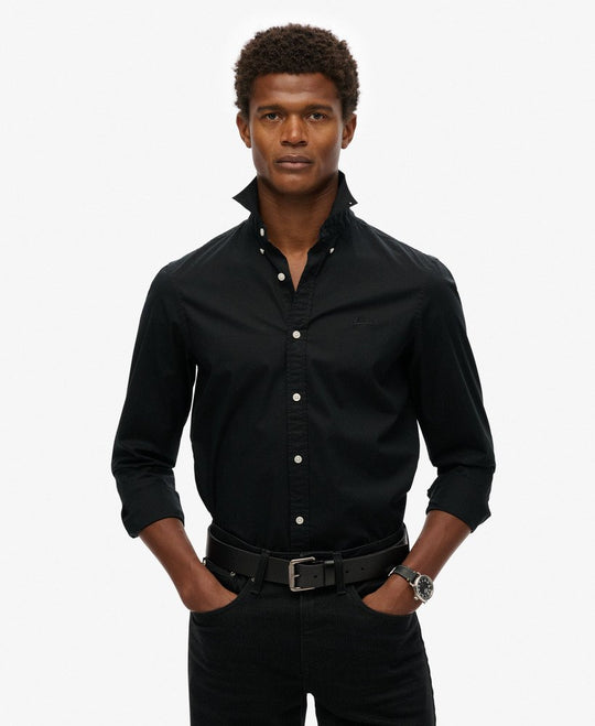 Superdry Essentials Tailored Lite Shirt - Black [Size 2XL]