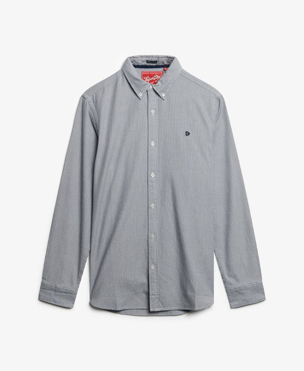 Superdry Classic Oxford Long Sleeve Shirt - Needle Ticking Stripe