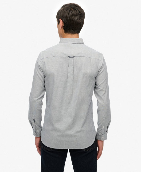 Superdry Classic Oxford Long Sleeve Shirt - Needle Ticking Stripe