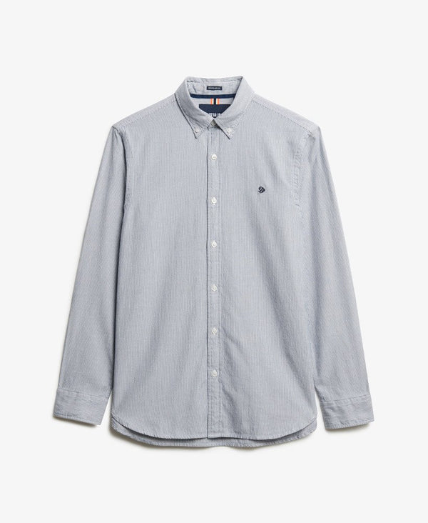 Superdry Classic Oxford Long Sleeve Shirt - Needle Ticking Stripe