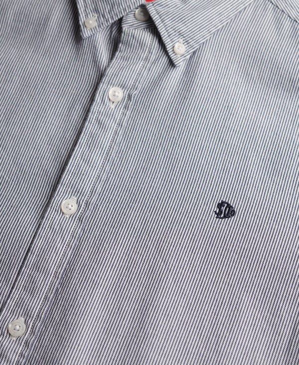 Superdry Classic Oxford Long Sleeve Shirt - Needle Ticking Stripe