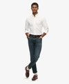 Superdry Classic Oxford Long Sleeve Shirt - Optic White Oxford