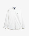 Superdry Classic Oxford Long Sleeve Shirt - Optic White Oxford
