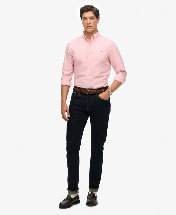 Superdry Classic Oxford LS Shirt - City Pink