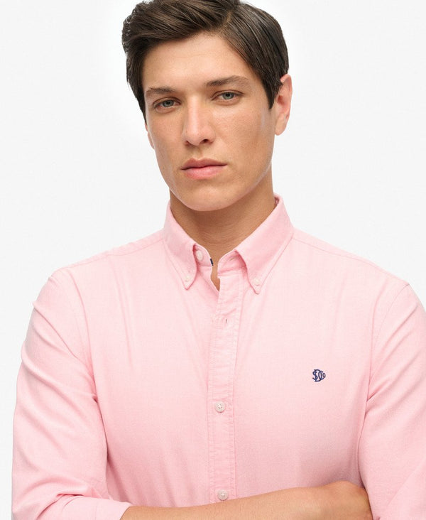Superdry Classic Oxford LS Shirt - City Pink