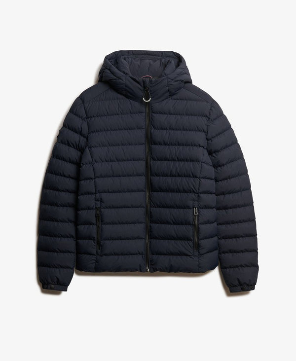 Superdry Hooded Fuji Padded Jacket - Eclipse Navy