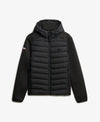 Superdry Hooded Storm Knit Hybrid Jacket - Black