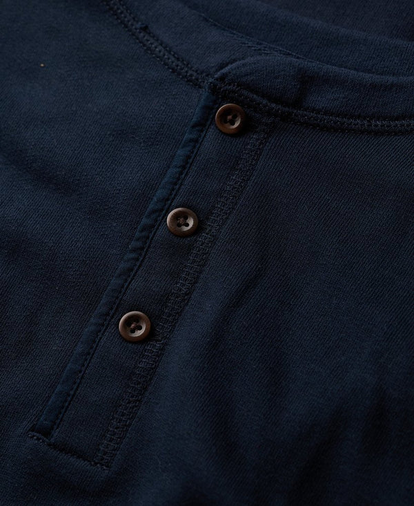 Superdry Merchant Grandad Top - Eclipse Navy