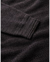 Superdery LW Cotton Texture Jumper - Black/Dark Grey
