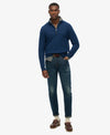 Superdry Wool Blend Half Zip Jumper - Dusk Navy Marl