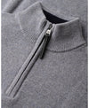 Superdry Wool Blend Half Zip Jumper - Blue Grey Marl