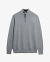 Superdry Wool Blend Half Zip Jumper - Blue Grey Marl