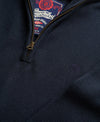 Superdry Cotton Half Zip Knit - Navy