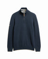 Superdry Cotton Half Zip Knit - Navy