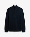 Superdry Cotton Half Zip Knit - Navy