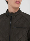 Replay Full-Zip Quilted Jacket - Dark Olive M8000.000.84442.935