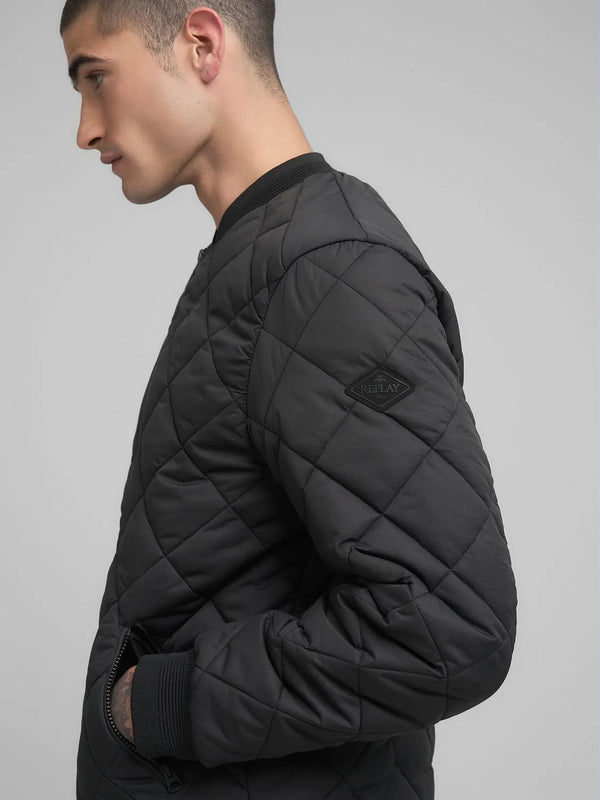 Replay Regular-Fit Quilted Jacket - Black M8473.000.85312.098