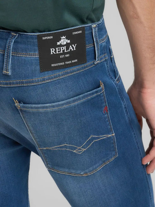 Replay Anbass Slim Fit Jeans - Dark Blue M914.000.41A.C33.007