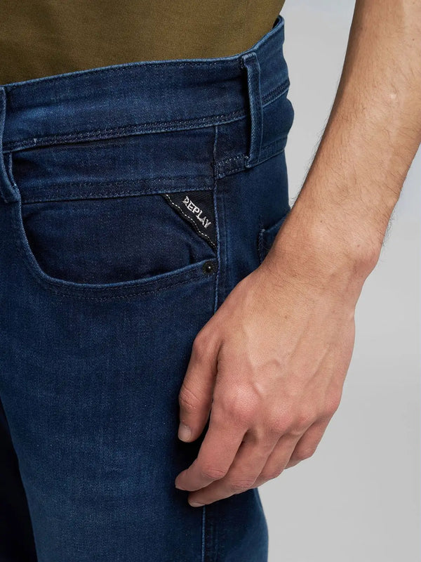 Replay Anbass Slim-Fit Jeans - Dark Blue M914.000.41AC38.007
