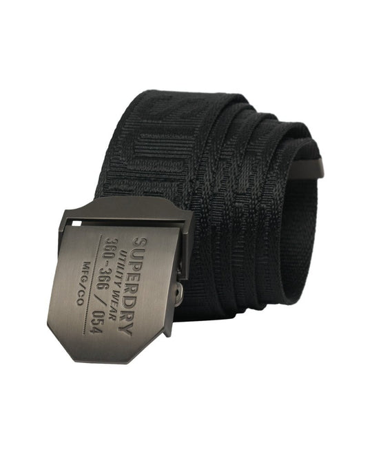 Superdry Workwear Webbing Belt - Black