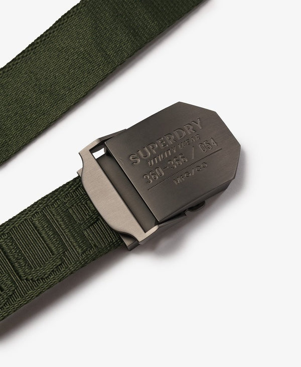 Superdry Workwear Webbing Belt - Surplus Goods Olive Green