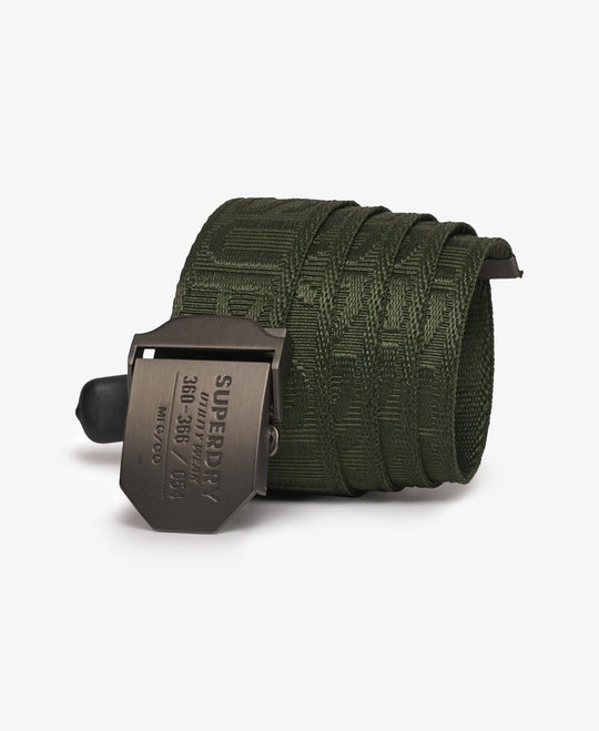 Superdry Workwear Webbing Belt - Surplus Goods Olive Green